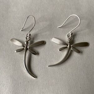 Sterling Silver Dragonfly Earrings